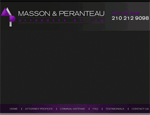 Tablet Screenshot of massonandperanteau.com